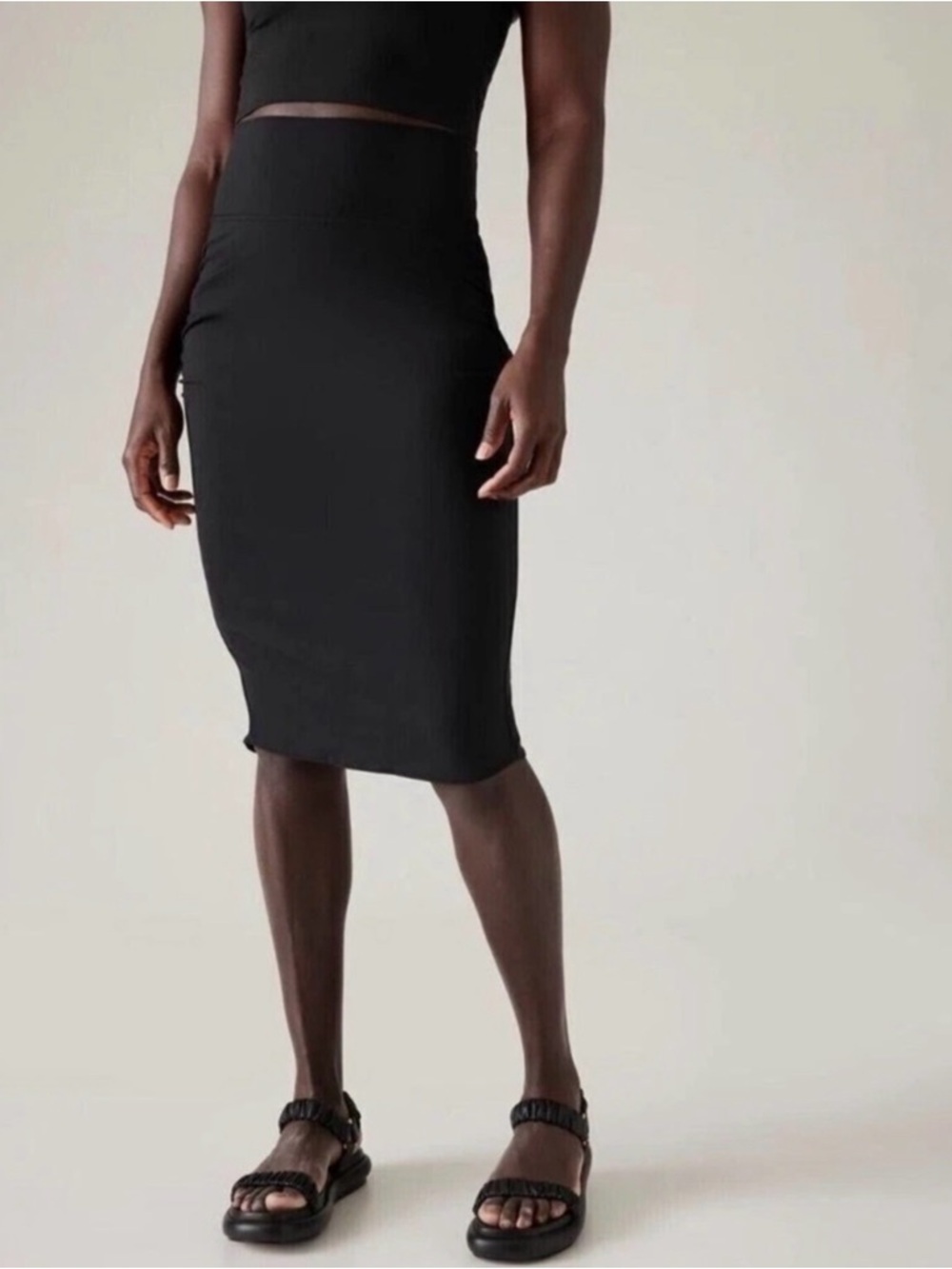 Black High-Waist Pencil Skirt - Classic Women's Skirt